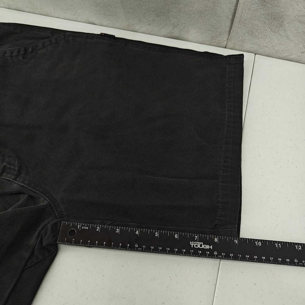 Jesse James Industrial Workwear Shorts Men 38 Black Washed Duck Canvas Carpenter - Picture 9 of 12
